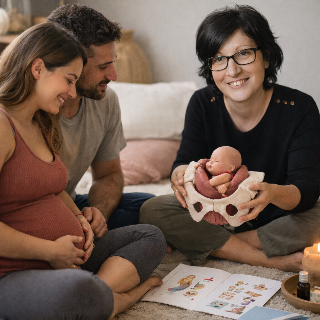Accompagnement grossesse à Fontainebleau — doula auprès d'une femme enceinte